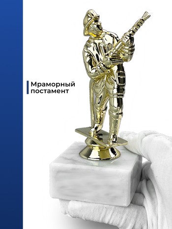 Статуэтка Пожарный на мраморном постаменте (14,8 см)