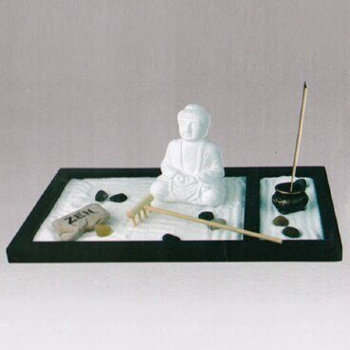 Японский сад дзен "Белый Будда" (28 х 16 см)