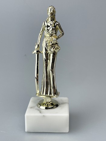 Статуэтка Фемида на мраморном постаменте (18 см)