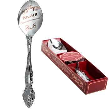 Чайная ложка "Лилия" в коробочке