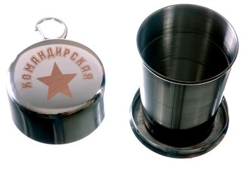 Складной стакан "Командирская" на карабине (150 мл)