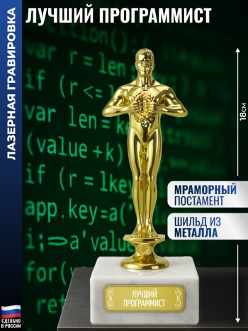 Статуэтка Фигура "Лучший программист" (18 см)