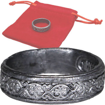 Оловянное кольцо (узкое, размер 21)