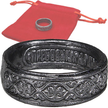 Оловянное кольцо (узкое, размер 17)
