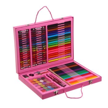 Набор для рисования в розовой коробке (106 предметов)