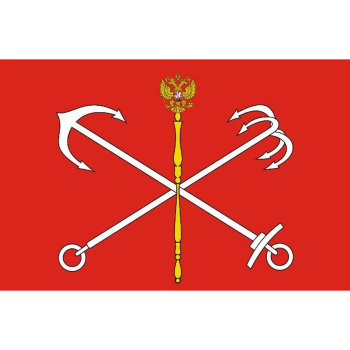Флаг Санкт-Петербурга из флажного шёлка (135 х 90 см)