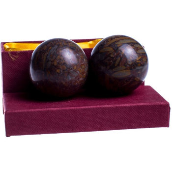 Каменные массажные шары диаметром 5 см (2 штуки)