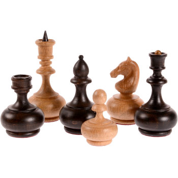 Шахматные фигуры "Вудгеймс" из бука (без утяжелителей, без доски)