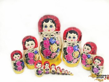 Семёновская матрёшка (15 мест, 31 см)