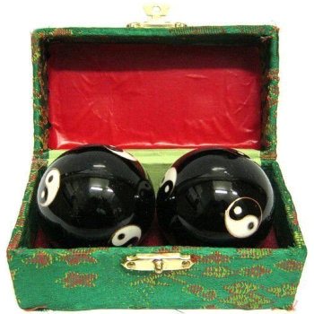 Поющие шары Баодинга "Инь-янь" (диаметр 5 см, две штуки)
