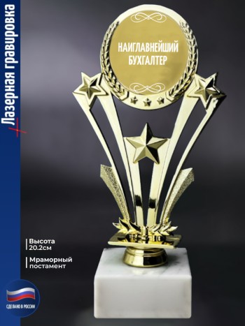 Наградная статуэтка Звезды "Наиглавнейший бухгалтер"