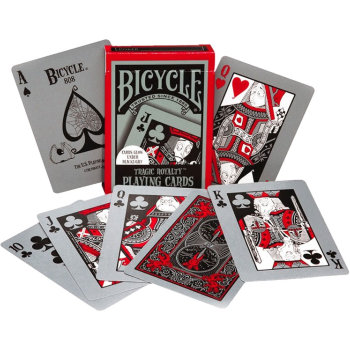 Игральные карты "Bicycle Tragic Royalty", светящиеся под ультрафиолетом (USPCC, США, 54 карты)