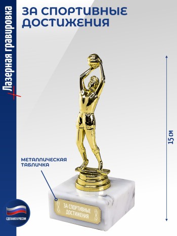 Статуэтка Баскетболист "За спортивные достижения" (15 см)