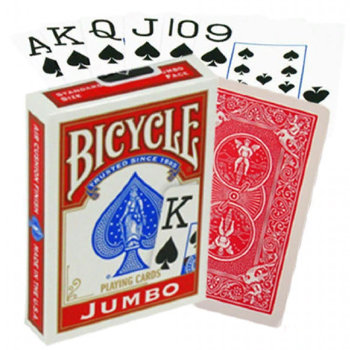 Игральные карты "Bicycle Jumbo" (USPCC, США, 54 карты)
