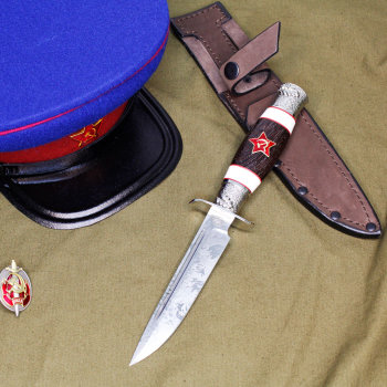Нож Финка НКВД "Советская звезда" (кованый, Сталь Х12МФ)