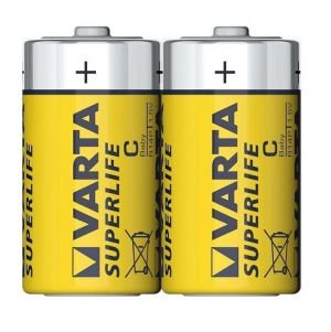 Батарейка "Varta Superlife" типа C (солевая, R14)
