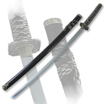 Самурайский меч катана чёрного цвета со шнуровкой (100 см)