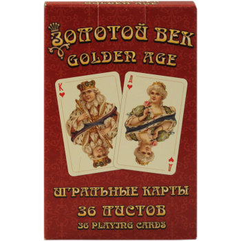 Коллекционные игральные карты "Золотой век" по эскизам 1890 года (Piatnik, Австрия, 36 карт)