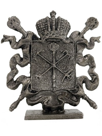 Фигурка "Герб Санкт-Петербурга", олово (5,5 см)