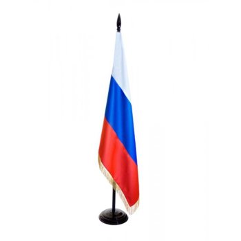 Флаг России из сатина с бахромой (150 х 90 см)