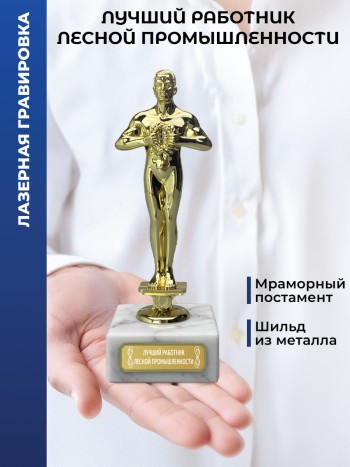 Награда "Лучший работник лесной промышленности" (18 см)