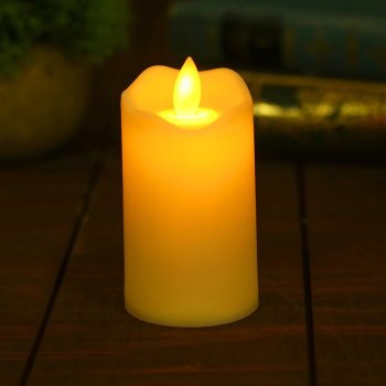 Светодиодная свеча "Трепет" (9 см, эффект колебания пламени)