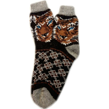 Тамбовские шерстяные носки "Тигр" (размер 41-44)