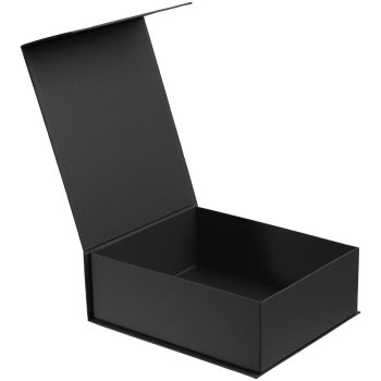 Чёрная подарочная коробка (24  х 21 х 9 см)