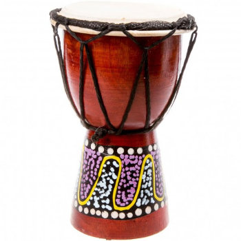 Африканский барабан джембе (выс. 15 см, диам. 9 см)