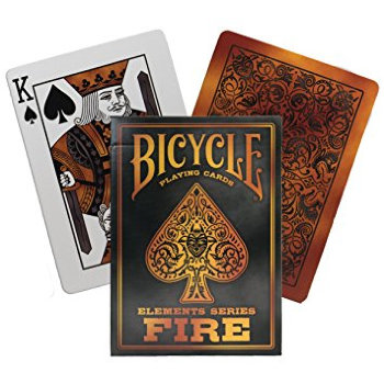 Игральные карты "Bicycle Fire" (USPCC, США, 54 карты)