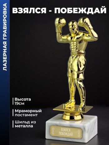 Статуэтка Бокс "Взялся - побеждай"