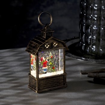Новогоднее украшение "Нарядная ёлка" с подсветкой (14 х 7,5 х 4,5 см)