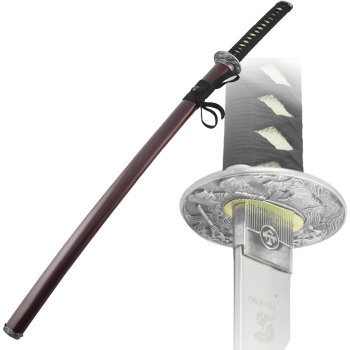 Самурайский меч катана в бордовых ножнах (104 см)