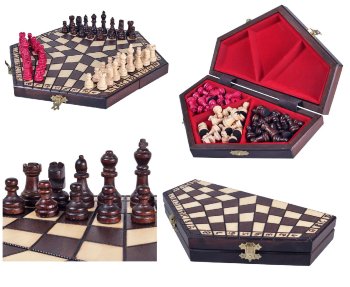 Шахматы на троих "Medium" (35 x 20 x 4,5 см)