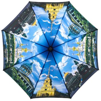 Зонт-трость "Сияющий Петербург" (полуавтомат)