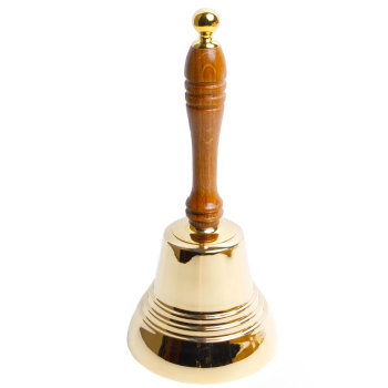 Валдайский колокольчик №8 с деревянной ручкой (D - 9,7 см)