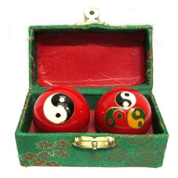 Поющие шары Баодинга "Инь-янь" (диаметр 3.5 см, две штуки)