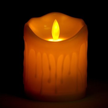 Светодиодная свеча "Мерцание" (9,5 см, эффект колебания пламени)