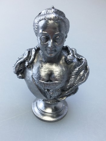Бюст Елизаветы Петровны, олово (10,5 см)