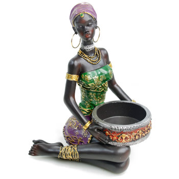 Подставка для украшений "Африканка с барабаном" (20 см)