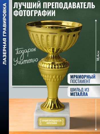 Кубок "Лучший преподаватель фотографии" (18,4 см)