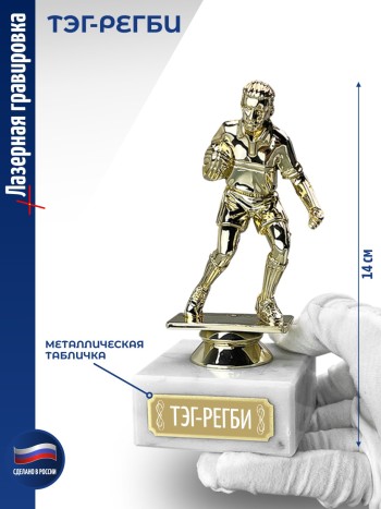 Статуэтка Регби "Тэг-регби" (14 см)