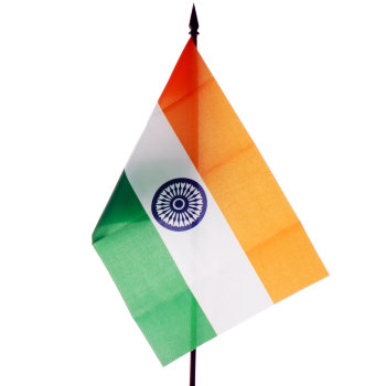 Настольный флаг Индии (22 х 14 см)
