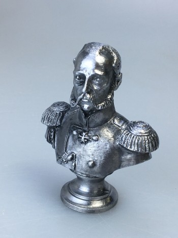 Бюст Александра II, олово (10 см)