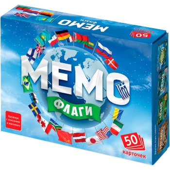 Настольная игра "Мемо. Флаги" (развивает память)