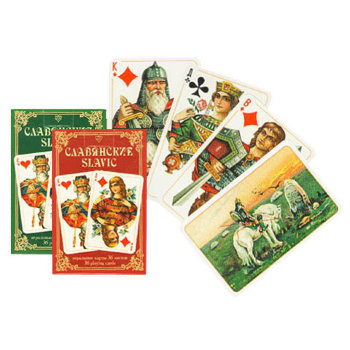 Коллекционные игральные карты "Славянские" по эскизам 1911 года (Piatnik, Австрия, 55 карт)