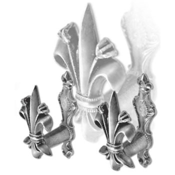 Комплект настенных креплений для оружия "Флер-де-лис" (эмблема короля Франции)