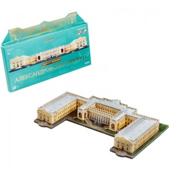 Сборная модель из картона "Александровский дворец в Пушкине" (39 деталей)