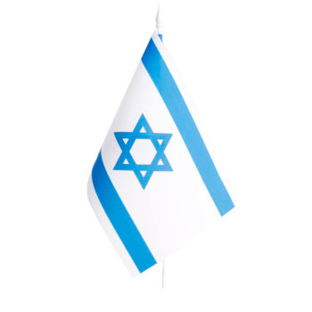 Настольный флаг Израиля (22 х 14 см)